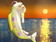 シーマンと夏の夕暮れ