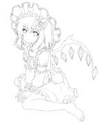 フランドール【線画】