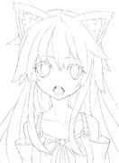  猫猫猫猫猫猫猫猫猫猫猫　線画