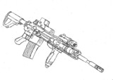 HK416（線画）