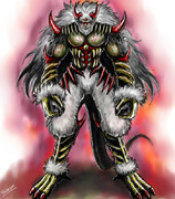 前に描いてたキャラを描き直してみる・魔神