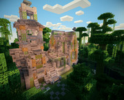 ジャングルの寺院をリフォームしようとしたら手がすべった。