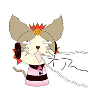 長い声のミコ（豊聡耳神子×長い声のネコ）