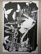 切り絵　xxxHOLiC　壱原侑子