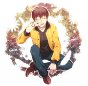 「はーい、笑ってー。」