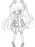 お口にチャックミク