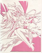 [切り絵]アルティメットまどか（ピンク）　