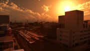 【MMD百景】空色町、ビルに沈む陽