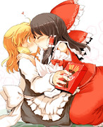 「霊夢ーポッキーゲームしよ