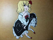 切り絵　ルーミア　