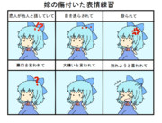 嫁の傷付いた表情練習（チルノ）