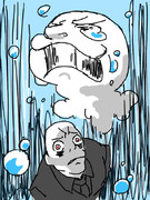 おれを・・・見ないでくれ・・・！