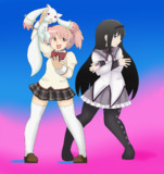 ジョジョ立ちするまどかとほむら