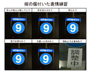 嫁(⑨)の傷付いた表情練習