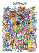 ポケ擬、描いてみた　ver 金銀まとめ