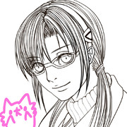 線画の真希波さん