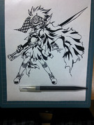 【切り絵】　さやかちゃんオクタヴィアフォーム (oktavia form) 　【まどマギ！】