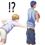 黄瀬の失態で青峰のプリケツ