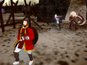 W三成に追われる金吾君