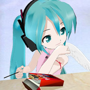 【MMD】エンジェル風ミク