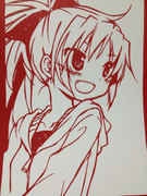 切り絵「佐倉杏子」