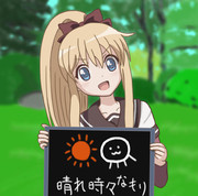 今日の天気は？