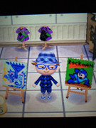 とび森マイデザインでロックマン。