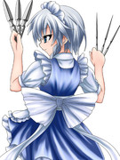 十六夜咲夜を描きたかった 完成？