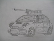 日産　マーチ　を軍用(？)仕様にしてみた。