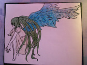 ミクの日線画切って塗ってみた。