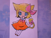 リンちゃんを切って塗ってみた。