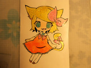 リンちゃんを切って塗ってみた。＋ライトをあててみた