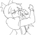 【GIFアニメ】もこぱんち
