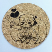 ミクのコルクコースター