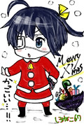 六花ちゃんクリスマス仕様～iPhone指描き～