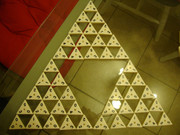 三角ドミノでトライフォースを作ってみた。