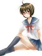 ショート眼鏡っ娘　そのにっ　翠山 直芽 (みどりやま すぐめ)ちゃん