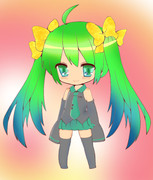 ミクさん（塗り絵）