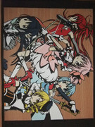 【切り絵】　魔法少女　【魔法少女まどか☆マギカ】 色付きver