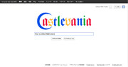 「Castlevania.com」グーグルを悪魔城ドラキュラ仕様に変えてみた。