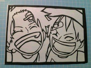 子エースと子ルフィ