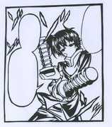 【切り絵】球磨川先輩