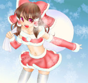 霊夢さん　塗り絵 