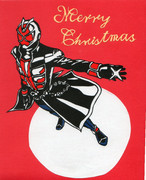 仮面ライダーウィザードを切ってみた（クリスマスver）