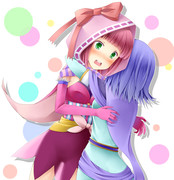 ちょっ、お嬢様！？・・・もっと・・・いや、ちょっと、離れなさいよ！