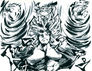 【色紙リクエスト】　ワムウ＆フラン　【こみトレ２１】