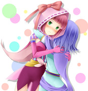 ・・・・ぎゅっ。