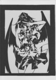 【切り絵】　射命丸文　【鴉天狗】　