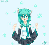 初音ミク猫耳～