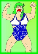 ﾁｬｰ研：東風谷早苗さん風の｢こんなところ｣のマッチョブラ